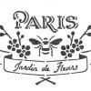 Paris Jardin French Vintage Label Stencil