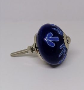 KOH00041 Navy Handpainted Navy Blue Knob